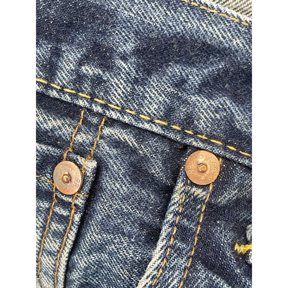 RRL Double RL Ralph Lauren Selvedge Jeans 34x32 Slim Fit Made in USA - Picture 12 of 16